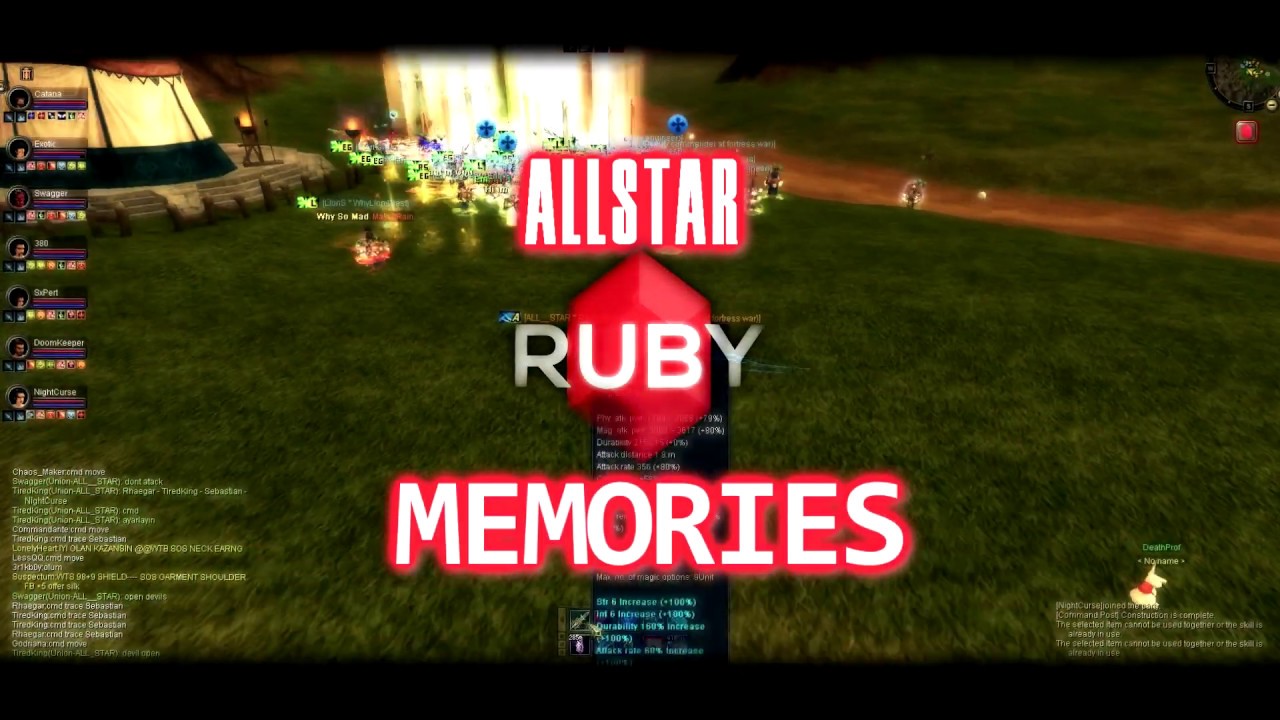 [ALL STAR] RUBY MEMORIES
