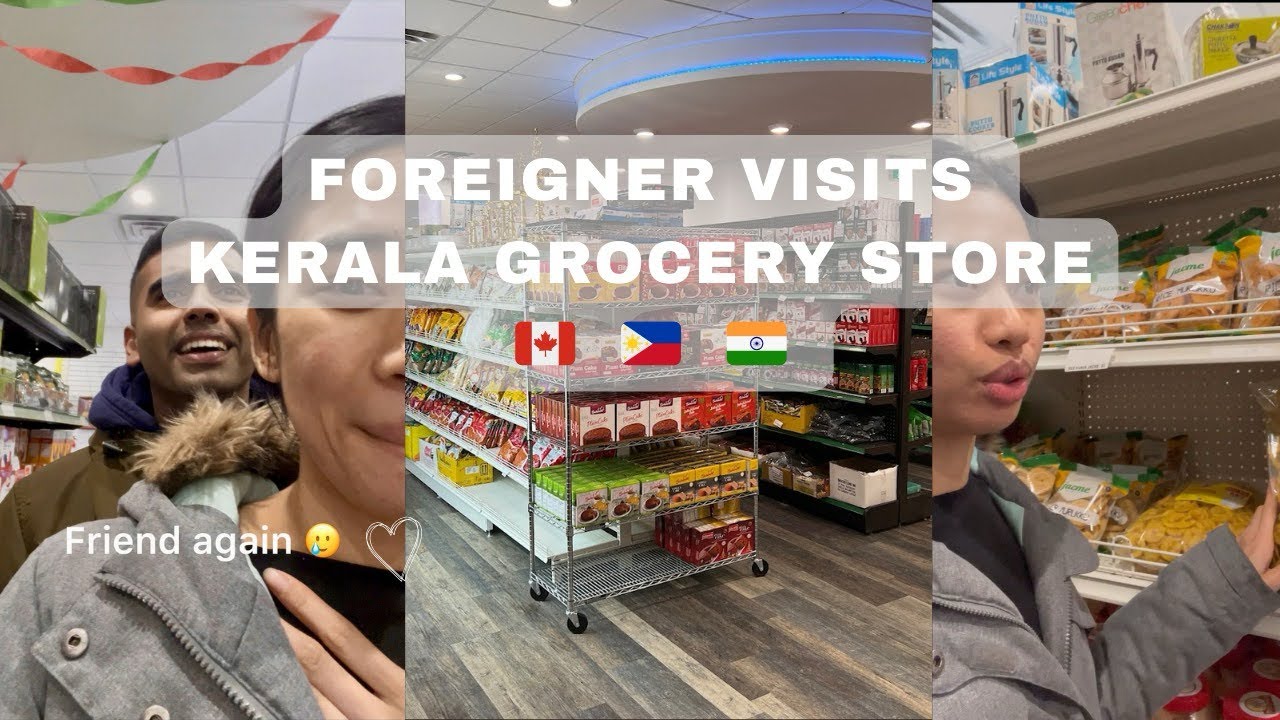 Foreigner in Kerala grocery store #kerala #mallu #foodvlog #foreignerreaction #canada #filipino