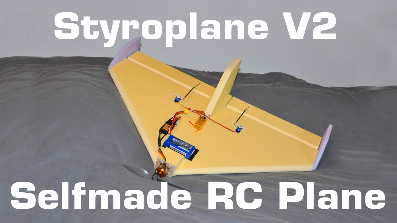 Styropor Flieger | Styroplane V2 | selfmade RC Plane