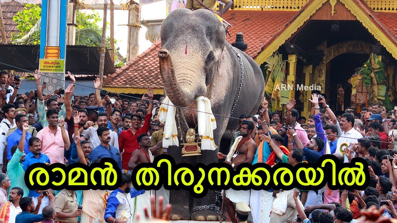 Thechikottukavu Ramachandran Mass Entry at Thirunakkara Pooram 2018