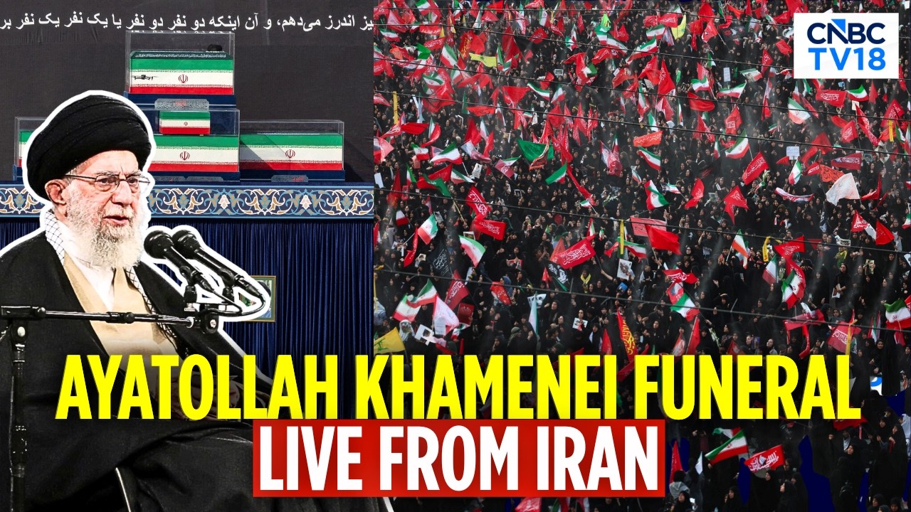 Khamenei Funeral LIVE: Mourners Gather For Ayatollah Khamenei's Funeral | Iran | N18G