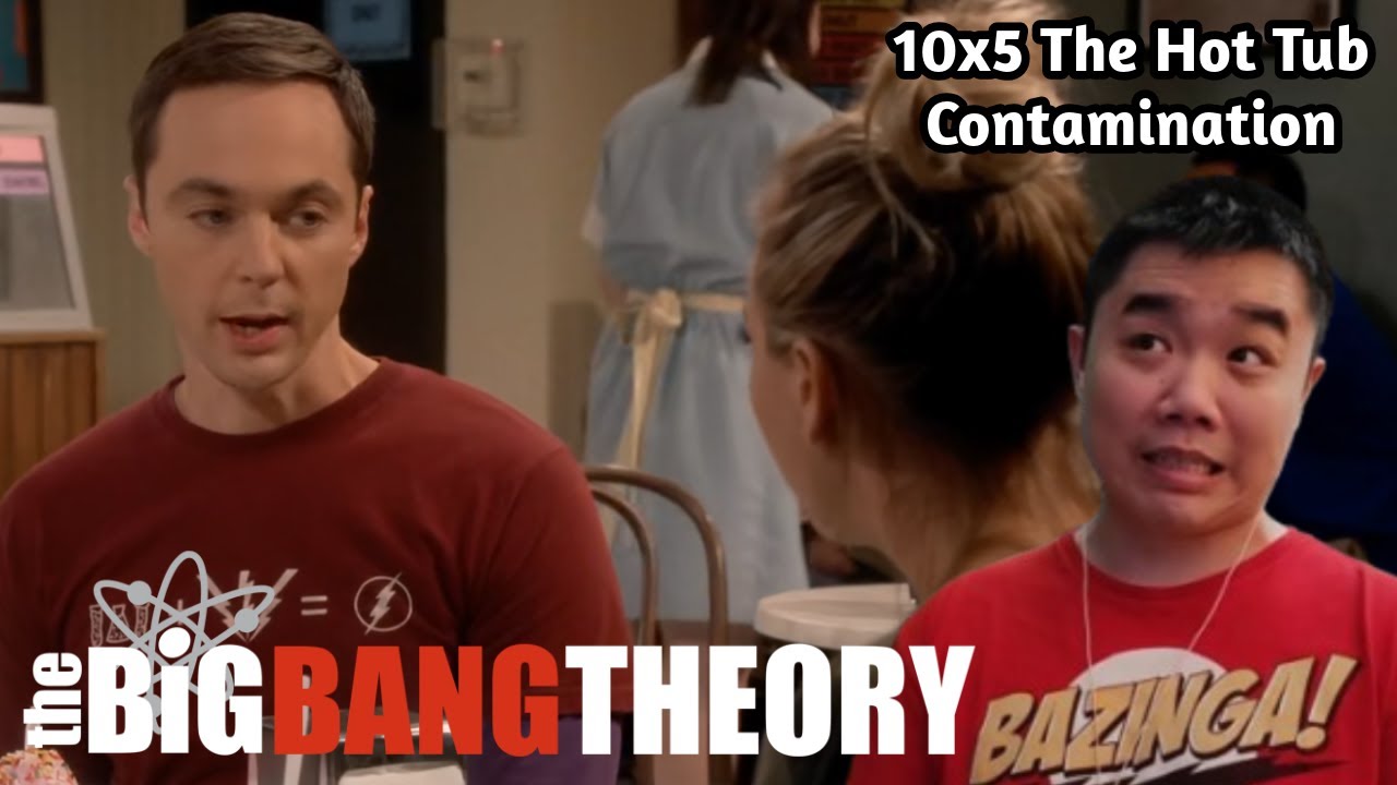THAT'S Why He Knocks? The Big Bang Theory 10x5- The Hot Tub Contamination Reaction!