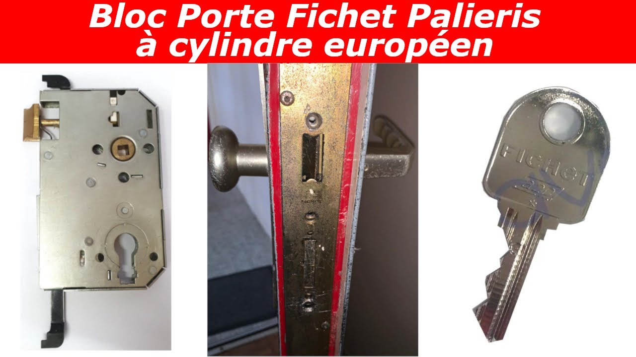 TUTO Montage a blanc fichet pour bloc porte fichet palieris a cylindre europeen