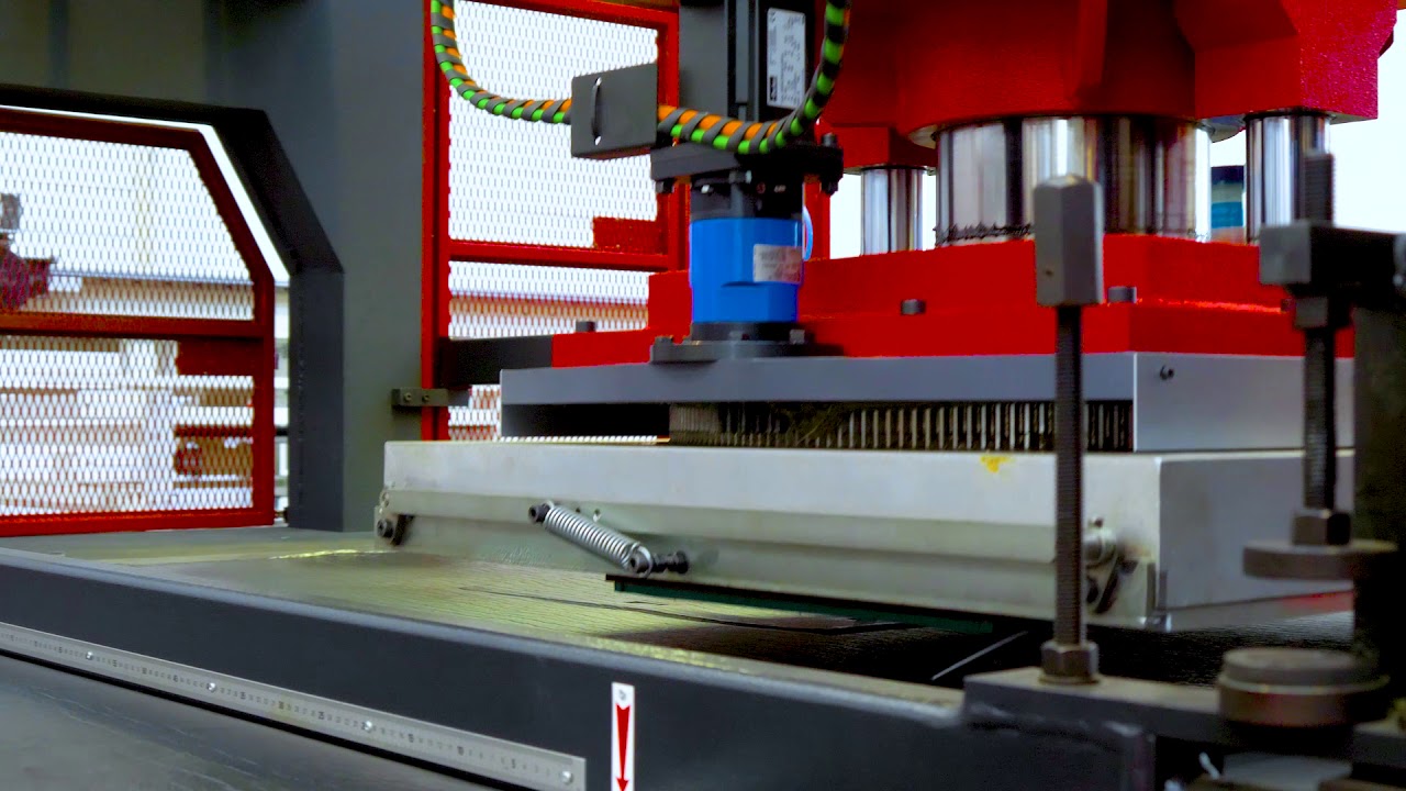 CHIESA CNC Traveling Head Press w Automated Off-Loading System