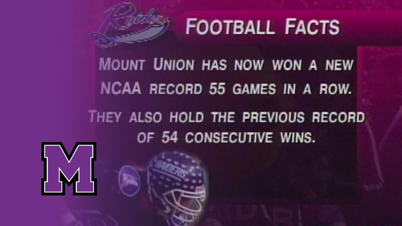 Mount Union Football Breaks NCAA Record Winning Streak - 55 Games (𝘍𝘶𝘭𝘭 𝘎𝘢𝘮𝘦)