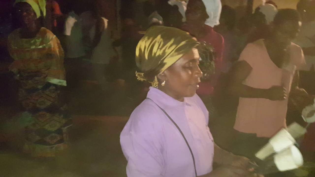 PRESBYTERIAN CHURCH IN CAMEROON. Hallelujah choir Kake 2, Kumba  in a wake keeping service.