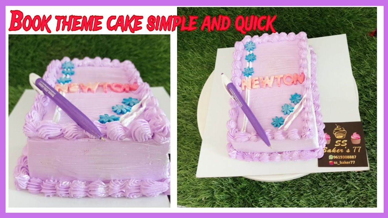 Book cake📚इतना आसान तरीका कोई नहीं सिखाएगा Book cake बनाने का Notebook 
