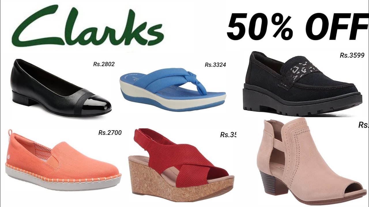 CLARKS SHOES 50% OFF SANDAL SHOES FOR WOMEN