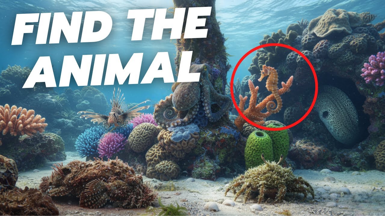 Найдите спрятанное животное в океане