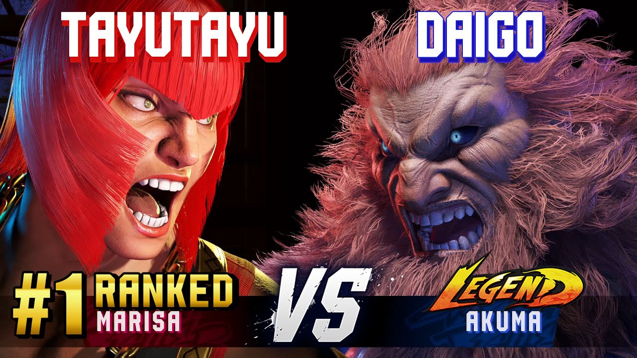 SF6 ▰ TAYUTAYU (#1 Ranked Marisa) vs DAIGO (Akuma) ▰ High Level Gameplay