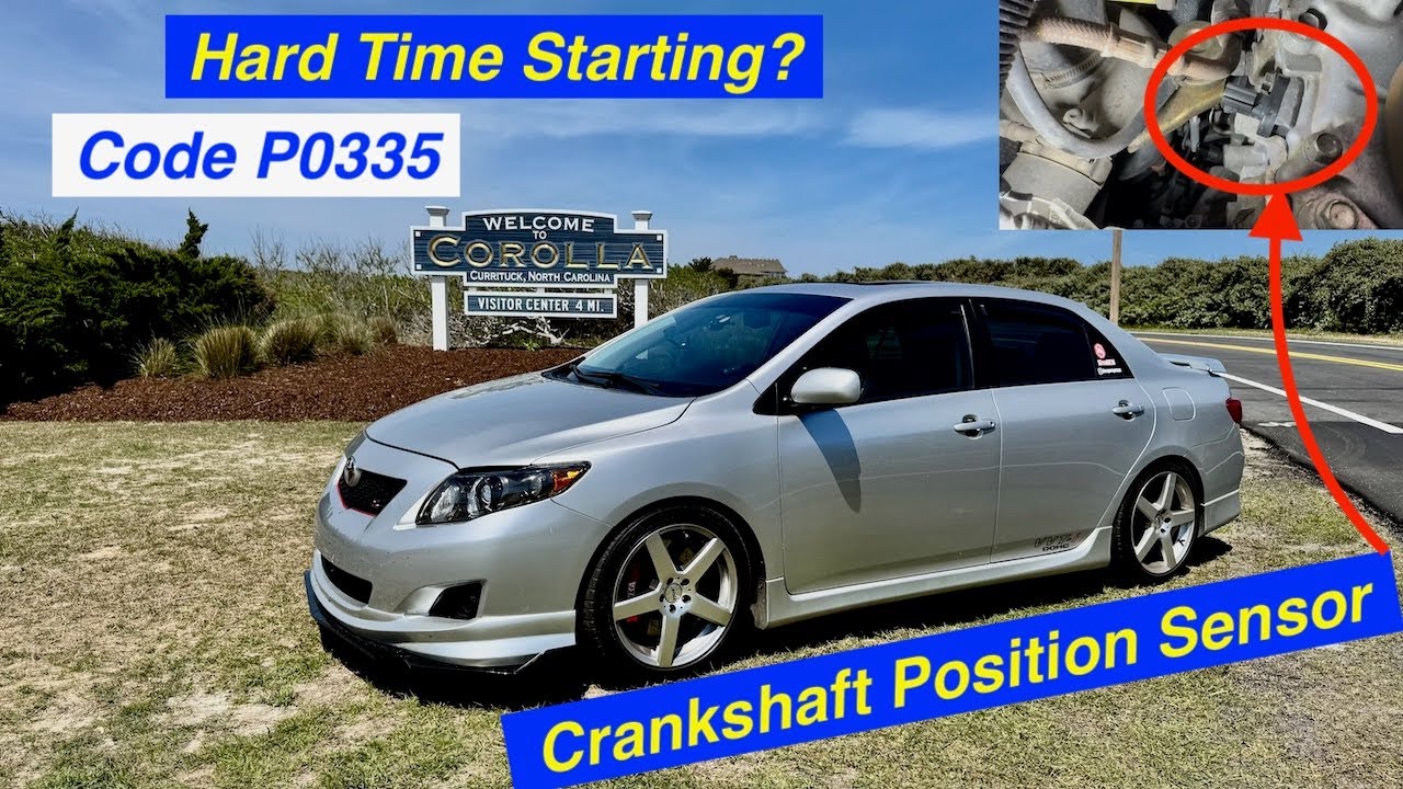 Трудно заводится? || Замена датчика положения коленчатого вала Toyota 2ZR FE