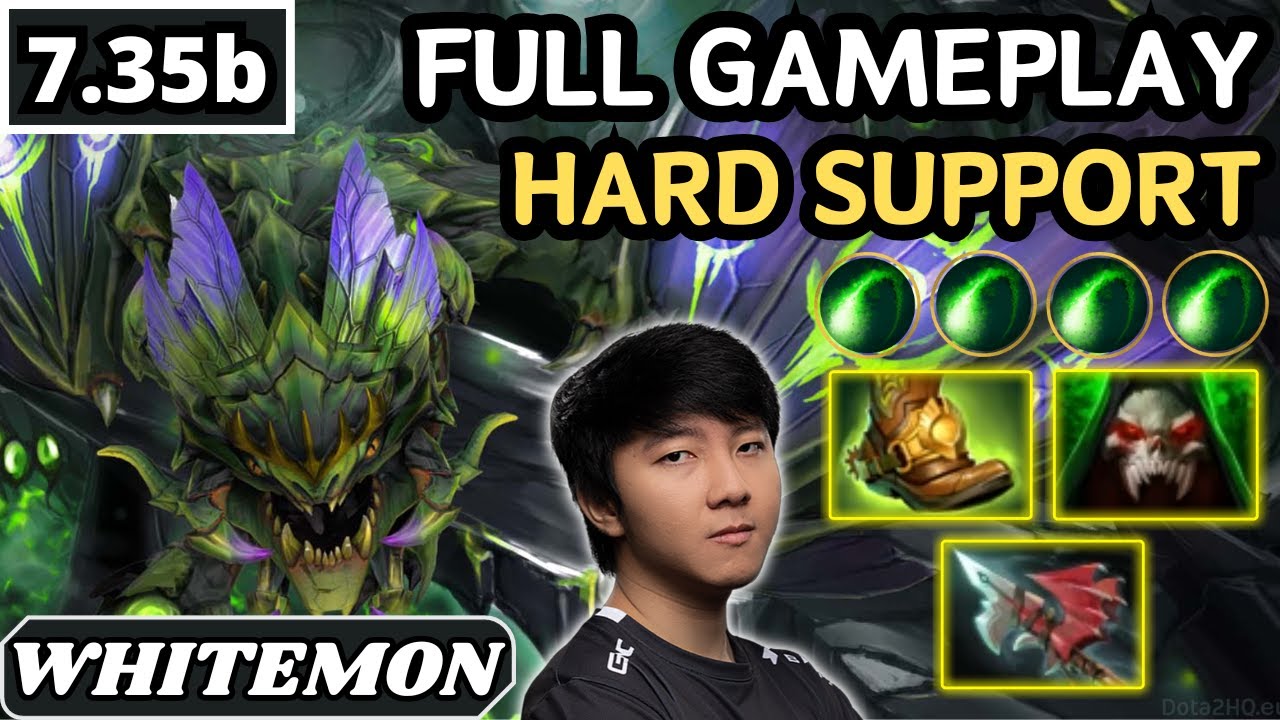 7.35b - Whitemon VIPER Hard Support Gameplay - Dota 2 Full Match Gameplay