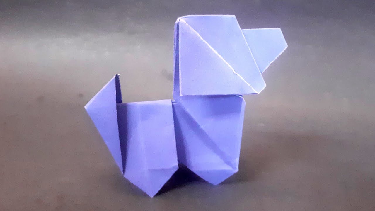 Cachorro de Origami 🐶 | Tutorial Fácil de Cachorro de Papel