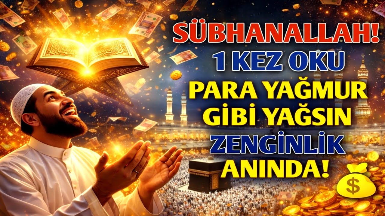 SÜBHANALLAH! 1 KEZ OKU — PARA SEL GİBİ AKSIN, ZENGİNLİK BİR ANDA PATLASIN! 💥💰