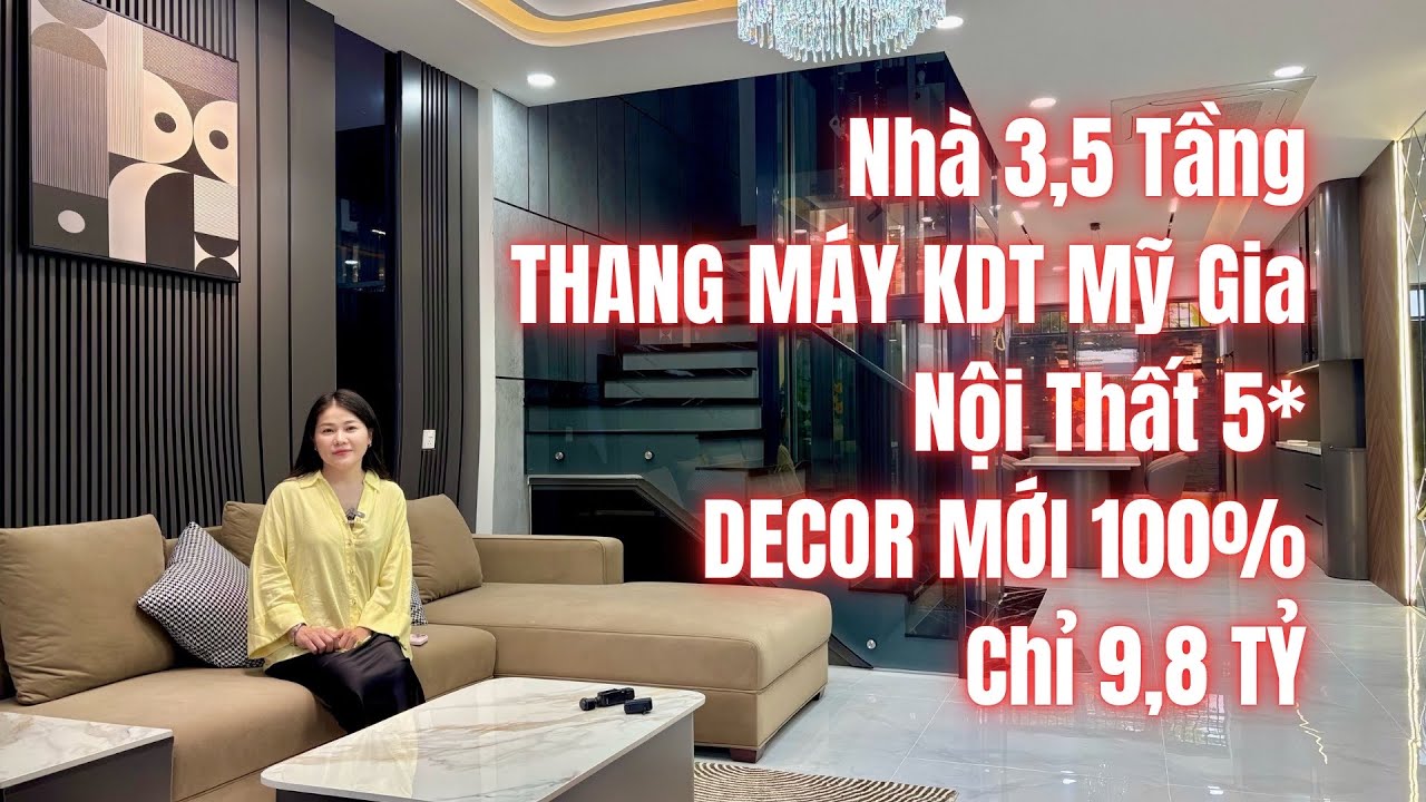 Chỉ 9,8 Tỷ sở hữu Nhà 3,5 tầng THANG MÁY Mỹ Gia DECOR MỚI 100% TẮM BIỂN hơn 3km Gần Chợ và Siêu Thị