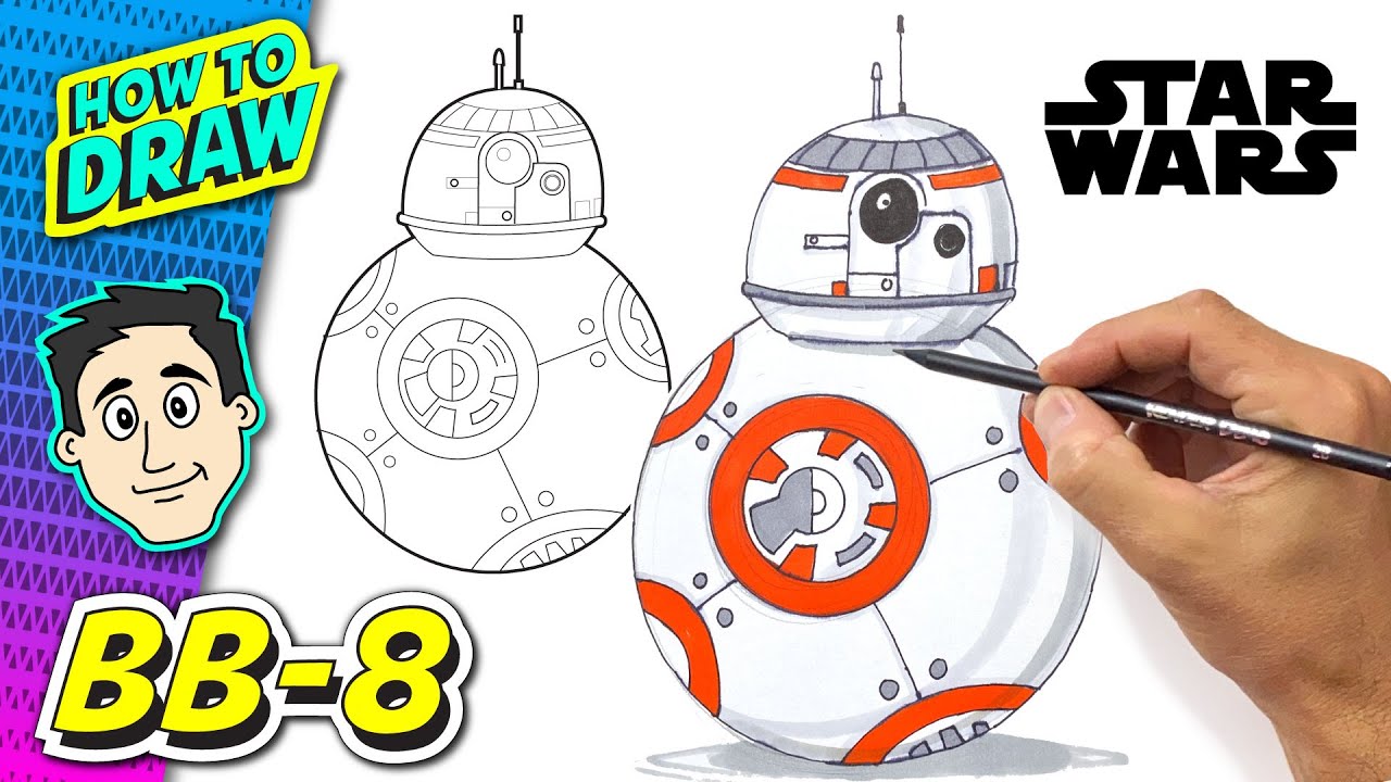 BB-8 How to Draw Tutorial- Star Wars