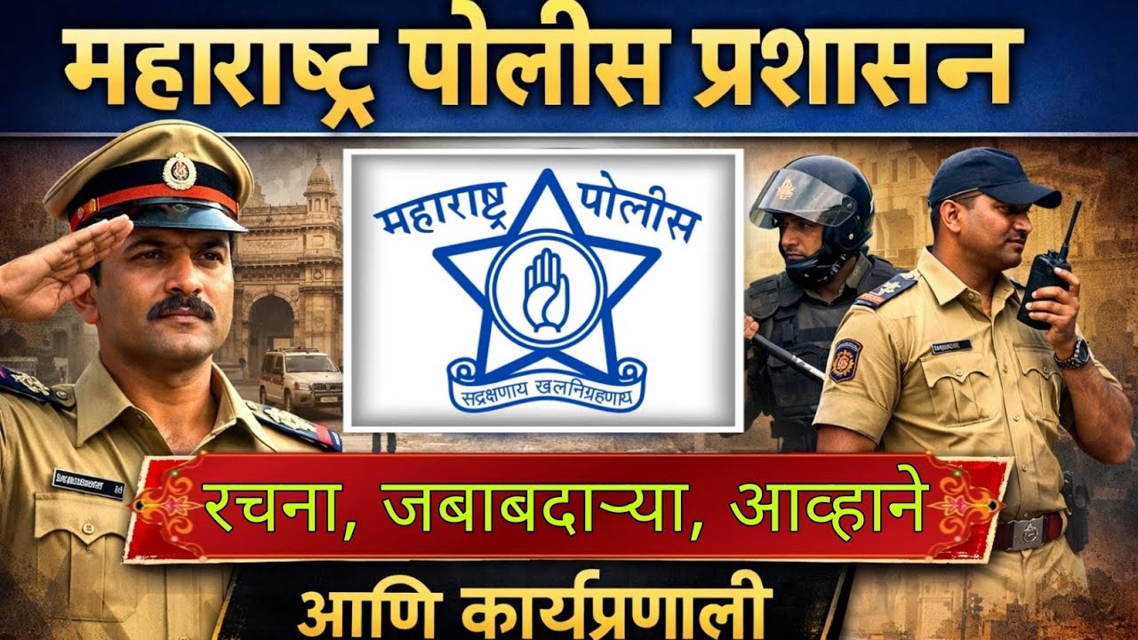 महाराष्ट्र पोलीस प्रशासन रचना व कार्य |Structure and Governance of Maharashtra Police Administration