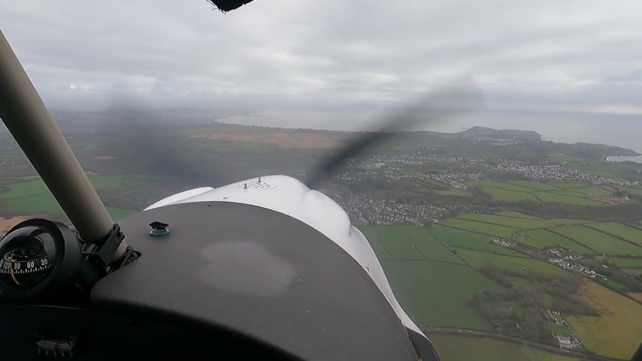 Not SIM! Real flight. Part 3 of flight, Touch and go in Swansea airport on 16/02/2024.
