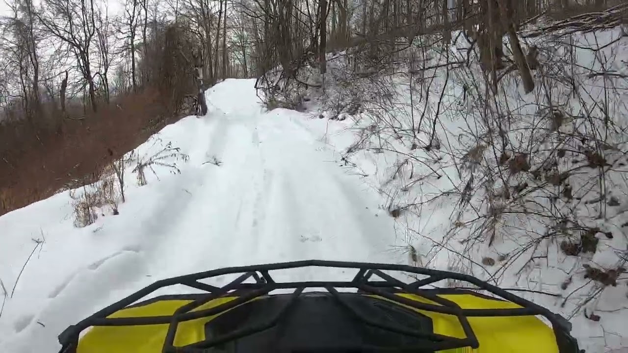 Snow ride with Can Am Maverick Trail