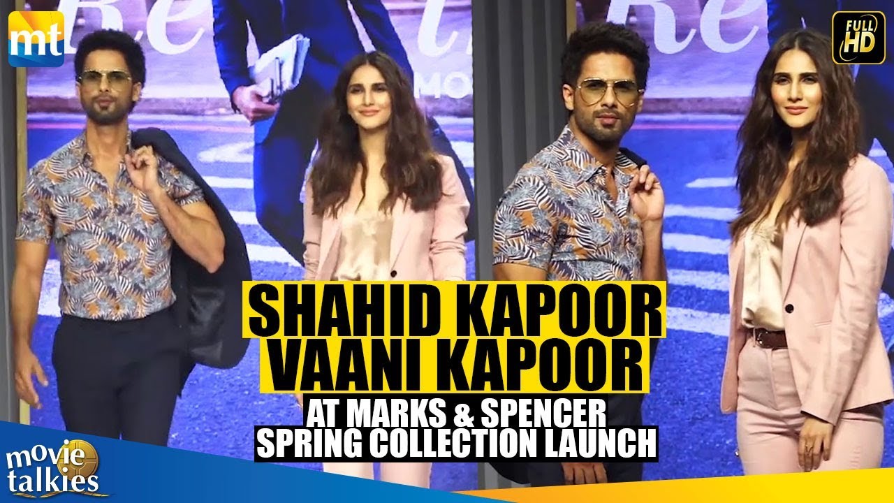 Shahid Kapoor & Vani Kapoor Walk The Ramp At Marks & Spencer Spring Collection Launch