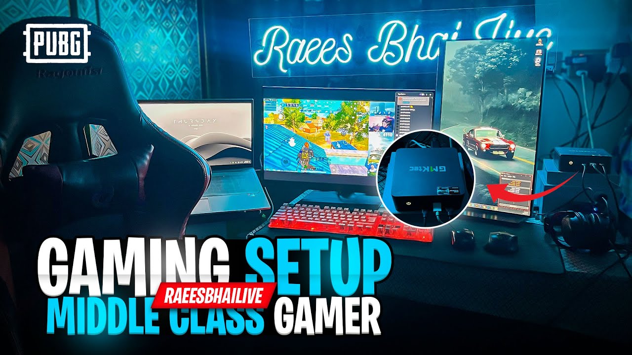 Middle Class Gaming Setup Tour 🔥 Best Budget Setup for BGMI | RAEESBHAILIVE