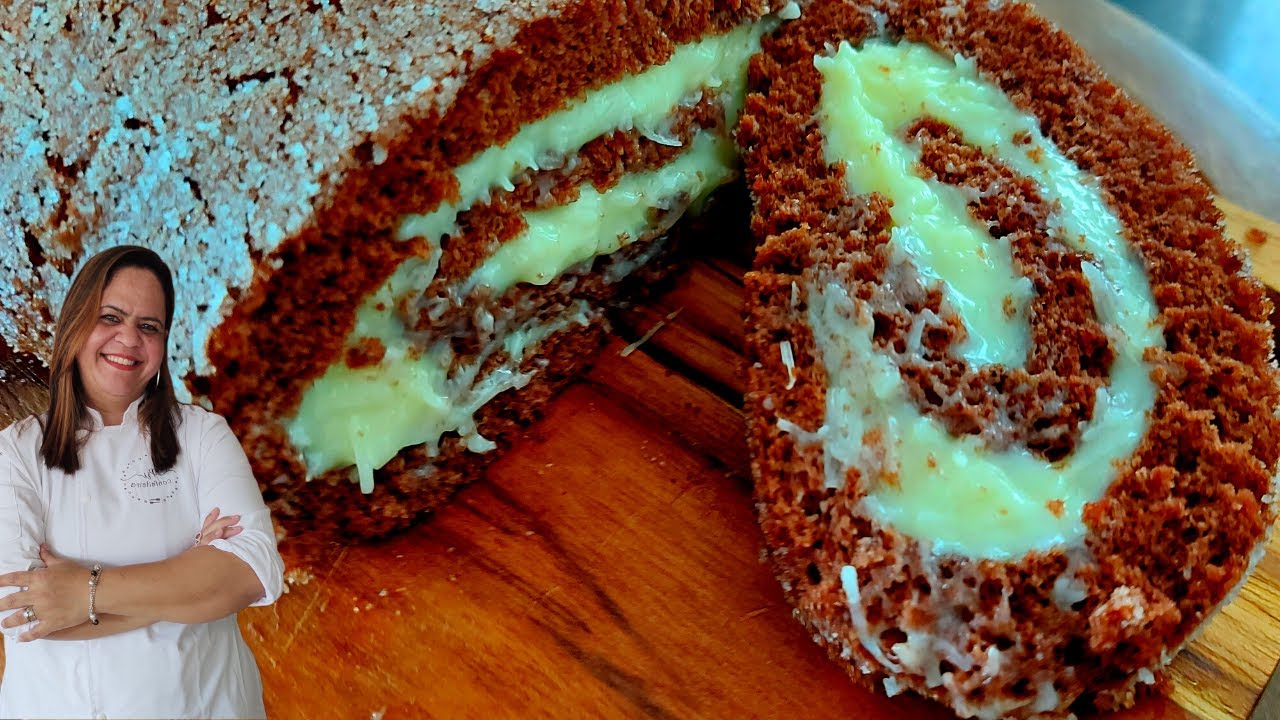 Rocambole Prestígio - Fácil e Delicioso !