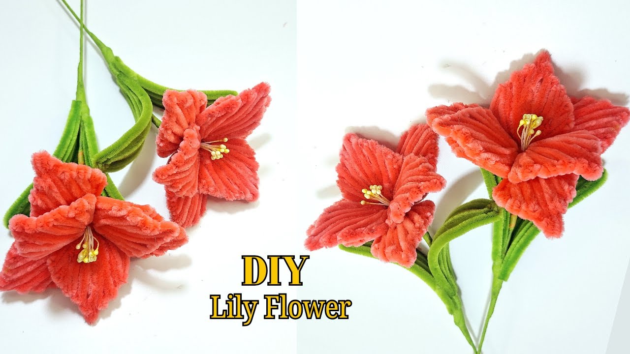 How to Make Handmade Pipe Cleaner Lily Flower
