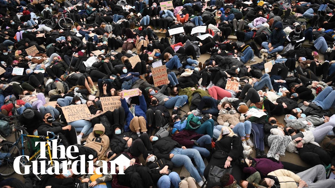 Parliament Square crowd protests against policing of vigil for Sarah Everard