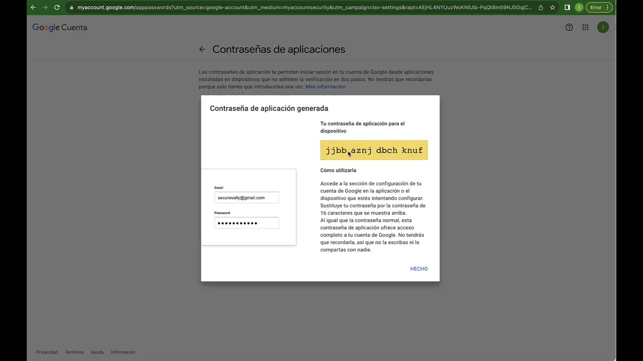 Cómo enviar emails con el SMTP de gmail en Agosto 2023