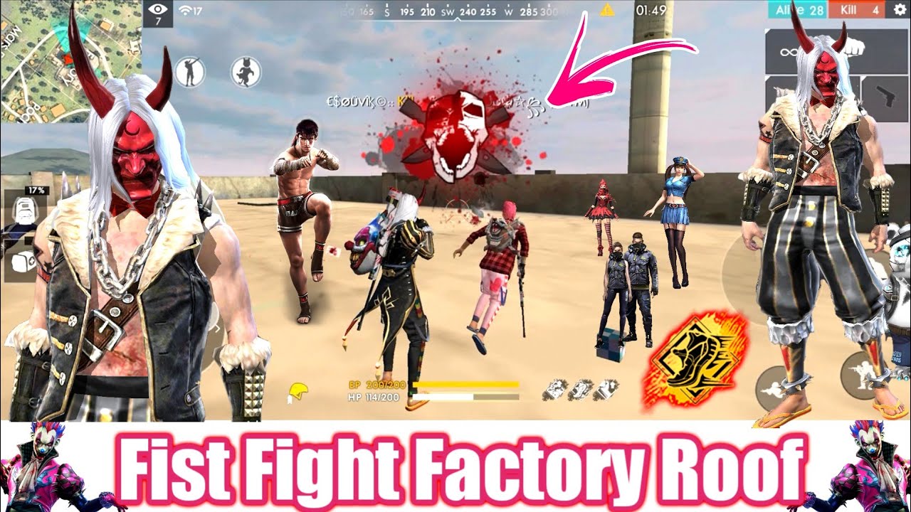Free Fire Fist Fight - Factory Ke Upar Custom Room 3 | #FreeFire