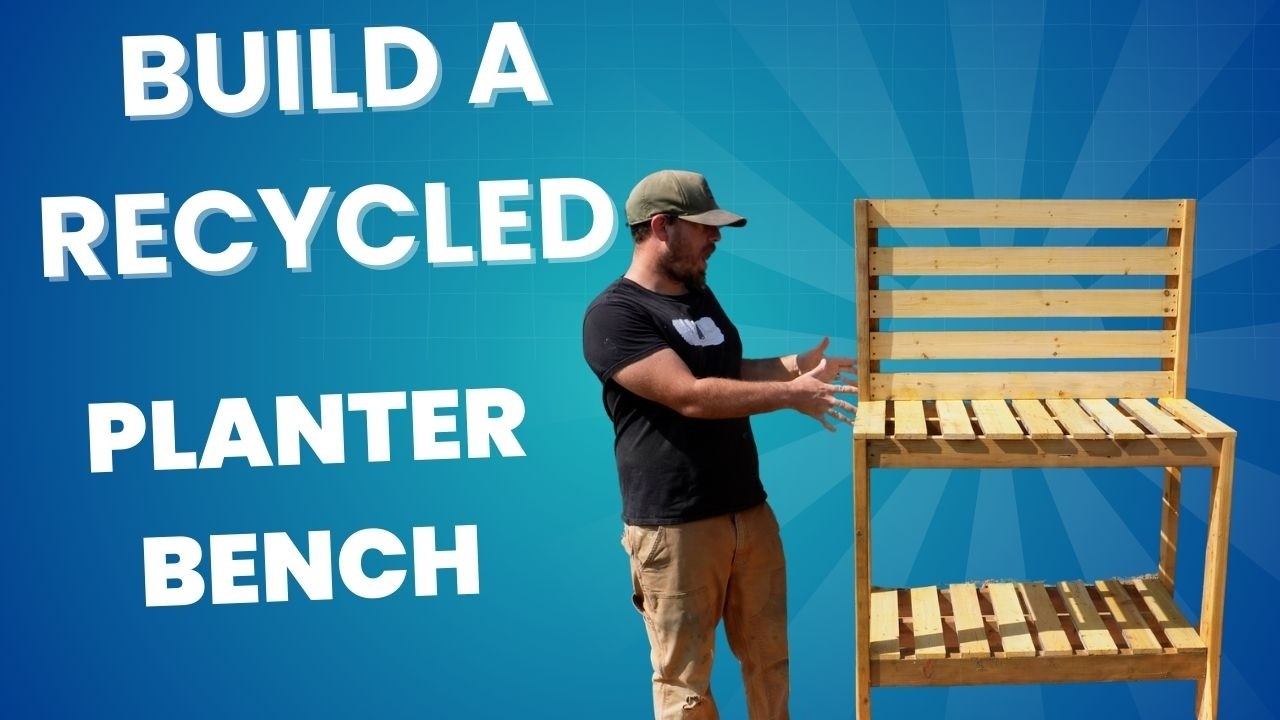 DIY Potting Bench from Recycled 2x4s Because Plants Deserve Furniture Too