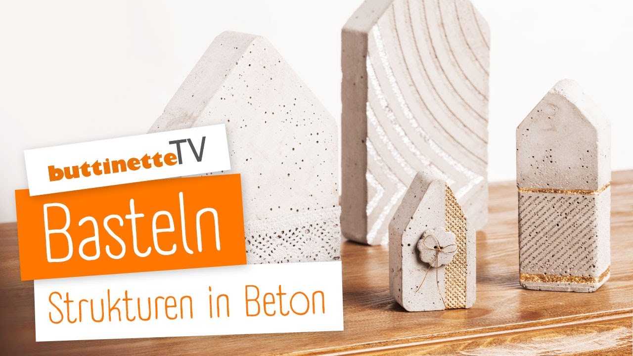Beton Deko | Tutorial | buttinette TV [DIY]