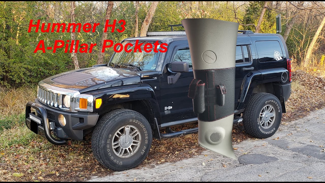 Hummer H3 Custom A Pillar Pockets