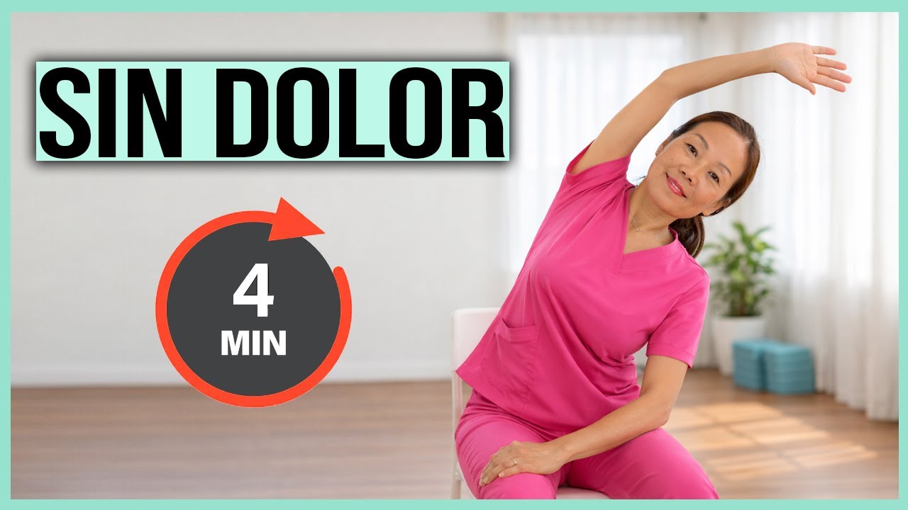 YOGA en SILLA 4 Minutos | Muévete Sin Dolor (Adultos Mayores)