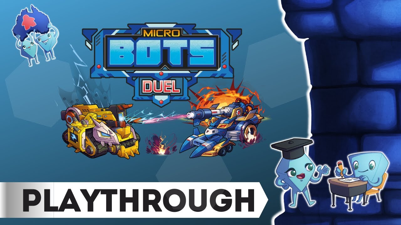 Micro Bots Duel 🤖🏎️ - Playthrough with Tarrant and Stella