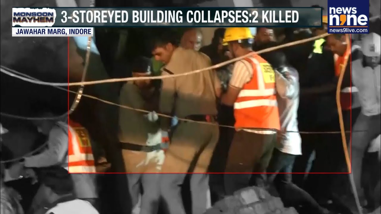 Indore Building Collapse: 2 Dead, 12 Injured As Three-Storey Structure Crumbles After Heavy Rains