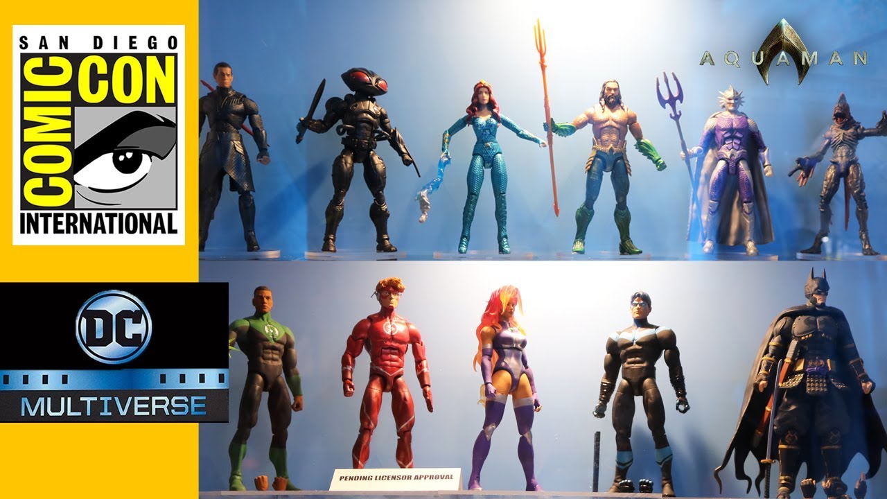 #SDCC2018: Aquaman filme e DC Multiverse direto do stand da Mattel San Diego Comic Con booth tour