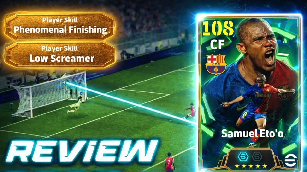 Samuel Etoo 108 Rated CF is BEST STRIKER🔥- Gameplay Review | Samuel Etoo eFootball 2026