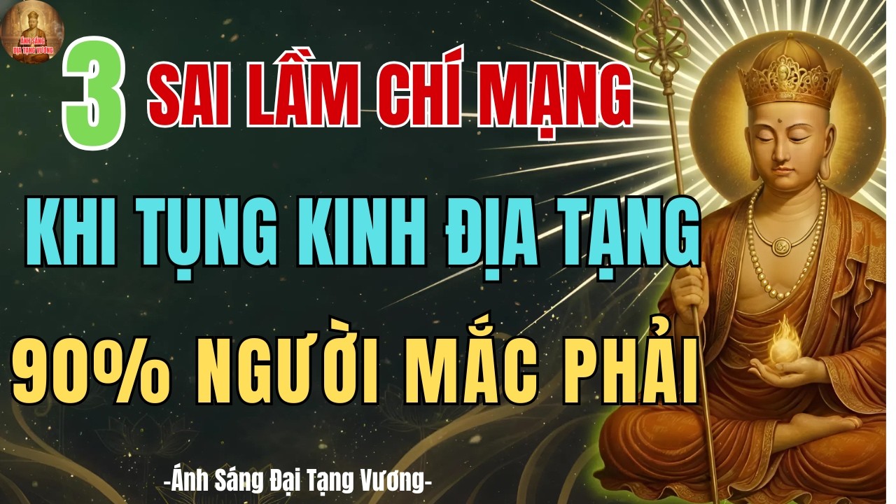 Địa Tạng Vương Dạy: 3 Sai Lầm Chí Mạng 90% Người Mắc Khi Tụng Kinh Địa Tạng – Càng Tụng Càng XUI?