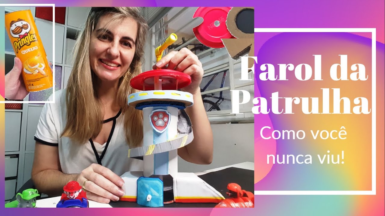 Farol da patrulha com elevador e de sucata/ FAÇA VC MESMO O FAROL DA PATRULHA CANINA