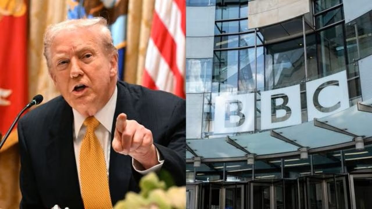&lsquo;Slanderous&rsquo; BBC in Trump&rsquo;s crosshairs after US President threatens defamation lawsuit