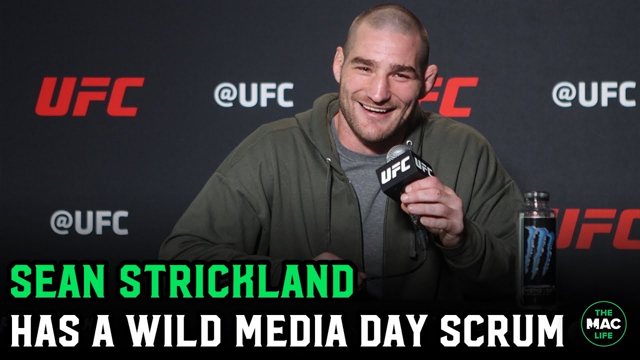Sean Strickland roasts the media at his weird and wild media day