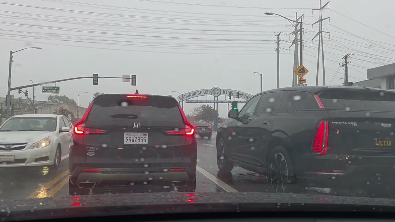 Rainy Cloudy Day Drive | No Sound
