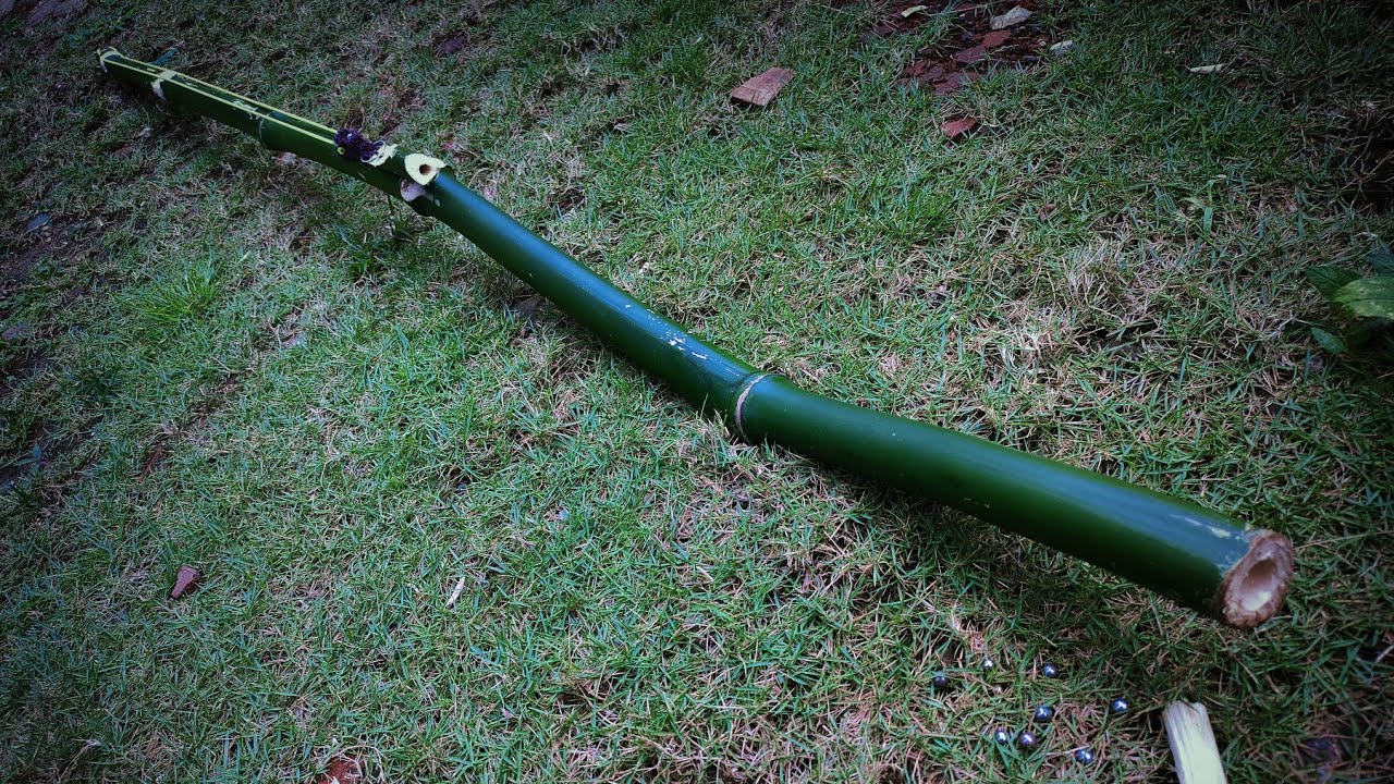 unique slingshot from the newest bamboo |  diy slingshot |  diy slingshot #slingshot  #bamboocraft
