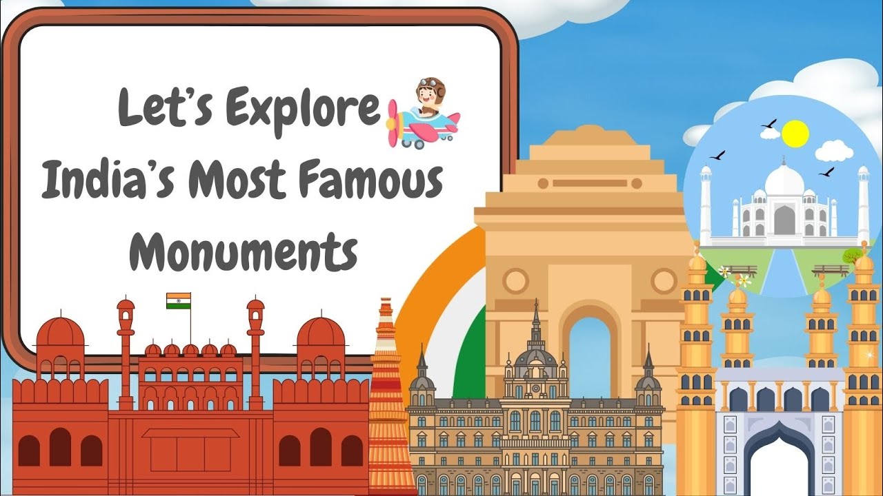 🏰 India’s Most Famous Monuments | Fun Facts for Kids! 🇮🇳