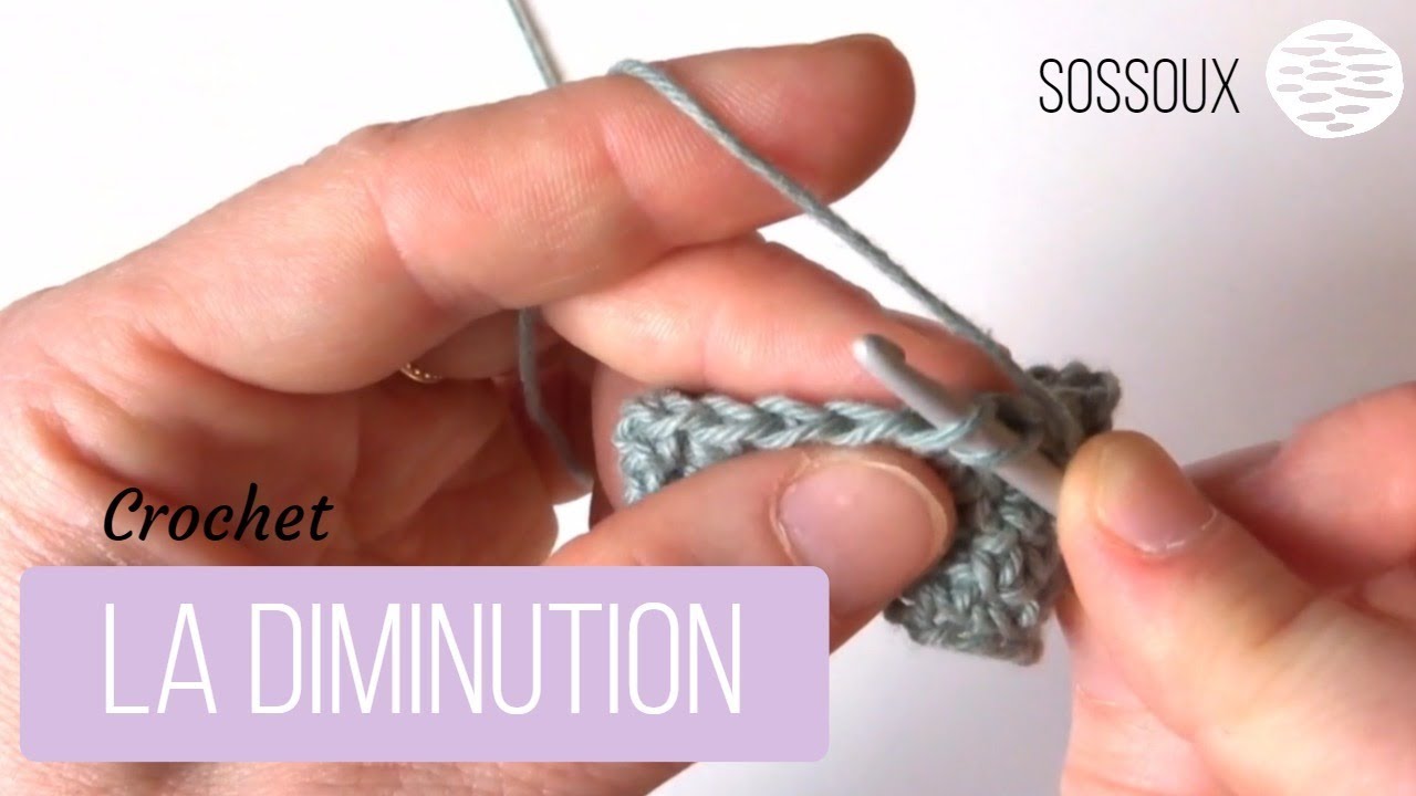 Comment r&eacute;aliser une DIMINUTION INVISIBLE au crochet?