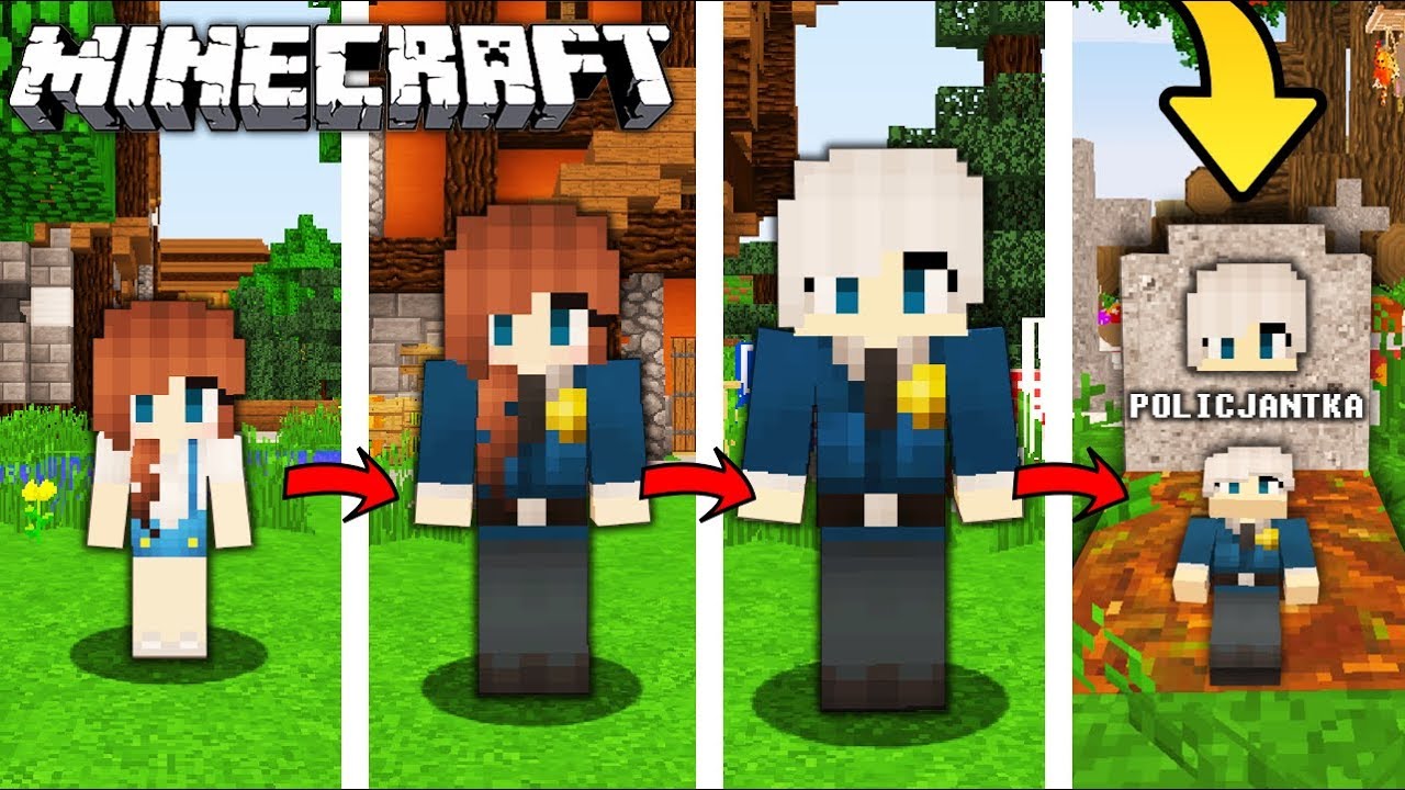 ŻYCIE POLICJANTKI W MINECRAFT || OD NARODZIN DO ŚMIERCI