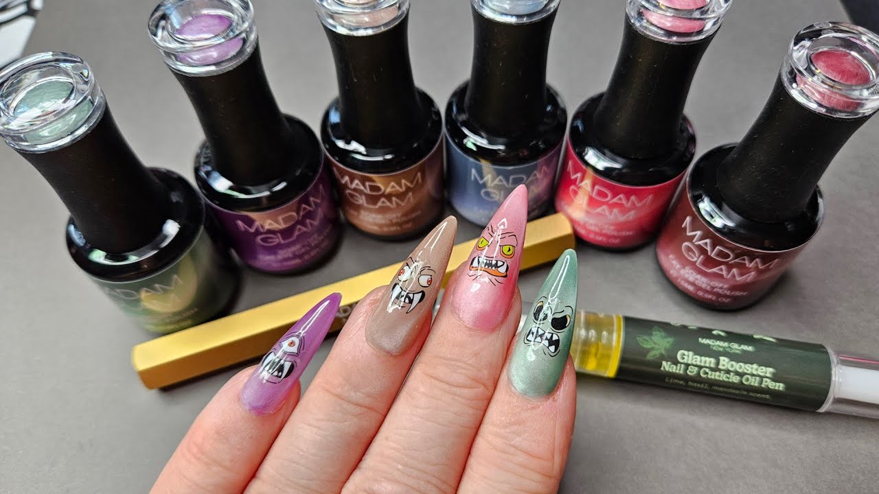 Madam Glam New Cat Eye Nail Gels 💅 