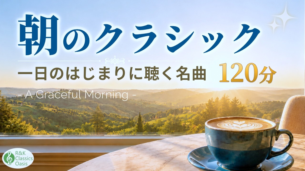 【広告なし2時間🌿】朝のクラシック名曲24選🎻 一日のはじまり聴きたい美しい音楽【リラックス・作業用BGM】