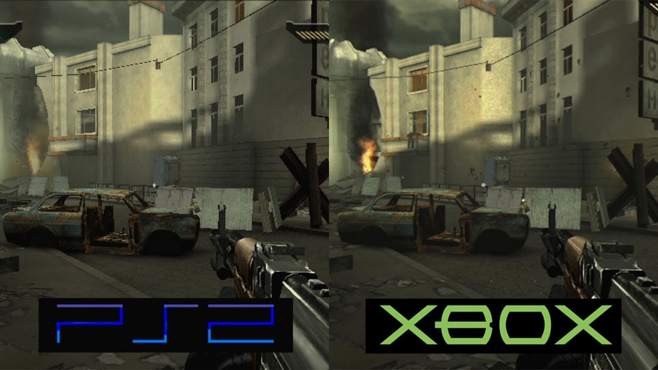 BLACK | PS2 VS Xbox | Graphics Comparison | Comparativa